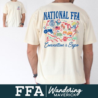 National FFA USA - Front & Back Comfort Colors T-Shirt