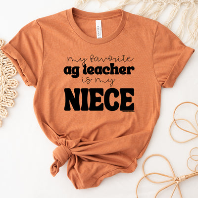 My Favorite Ag Teacher is My Niece T-Shirt (XS-4XL) - Multiple Colors! (Copy)
