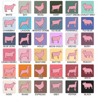 Pink Cheetah Animals - Choose Your Animal  – Comfort Colors T-Shirt