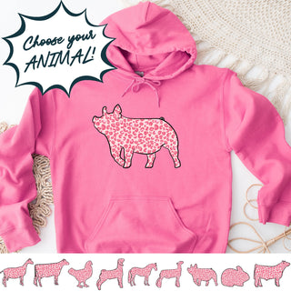 PINK CHEETAH ANIMALS – Hoodie