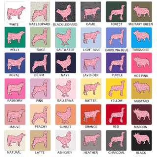PINK CHEETAH Animals - Chose Your Animals – Infant/Toddler/Youth