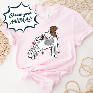 Skeleton Animals-CHOOSE YOUR ANIMAL- Bella Canvas T-Shirt