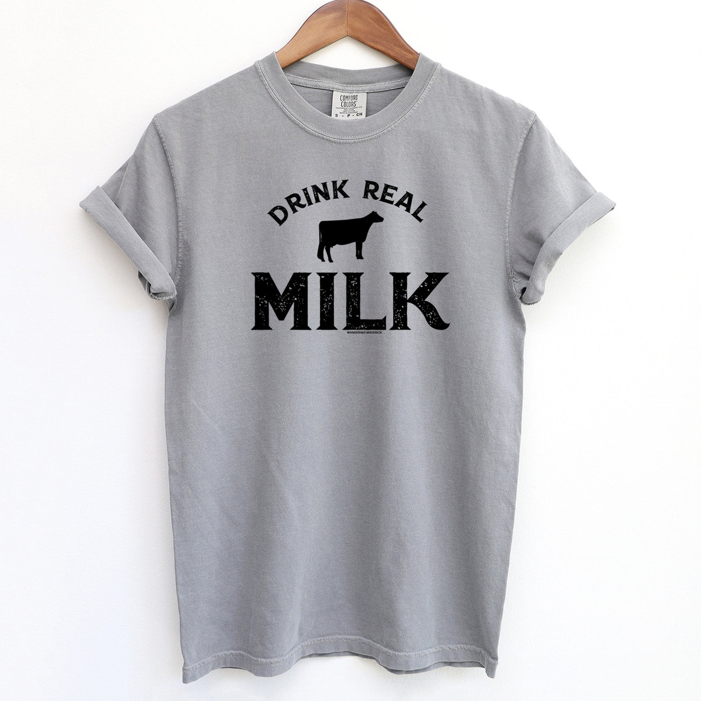 Drink Real Milk ComfortWash/ComfortColor T-Shirt (S-4XL) - Multiple Colors!