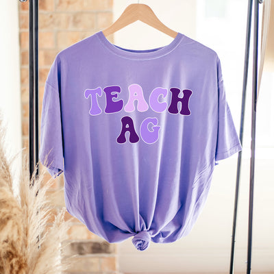 Purple Teach Ag ComfortWash/ComfortColor T-Shirt (S-4XL) - Multiple Colors!
