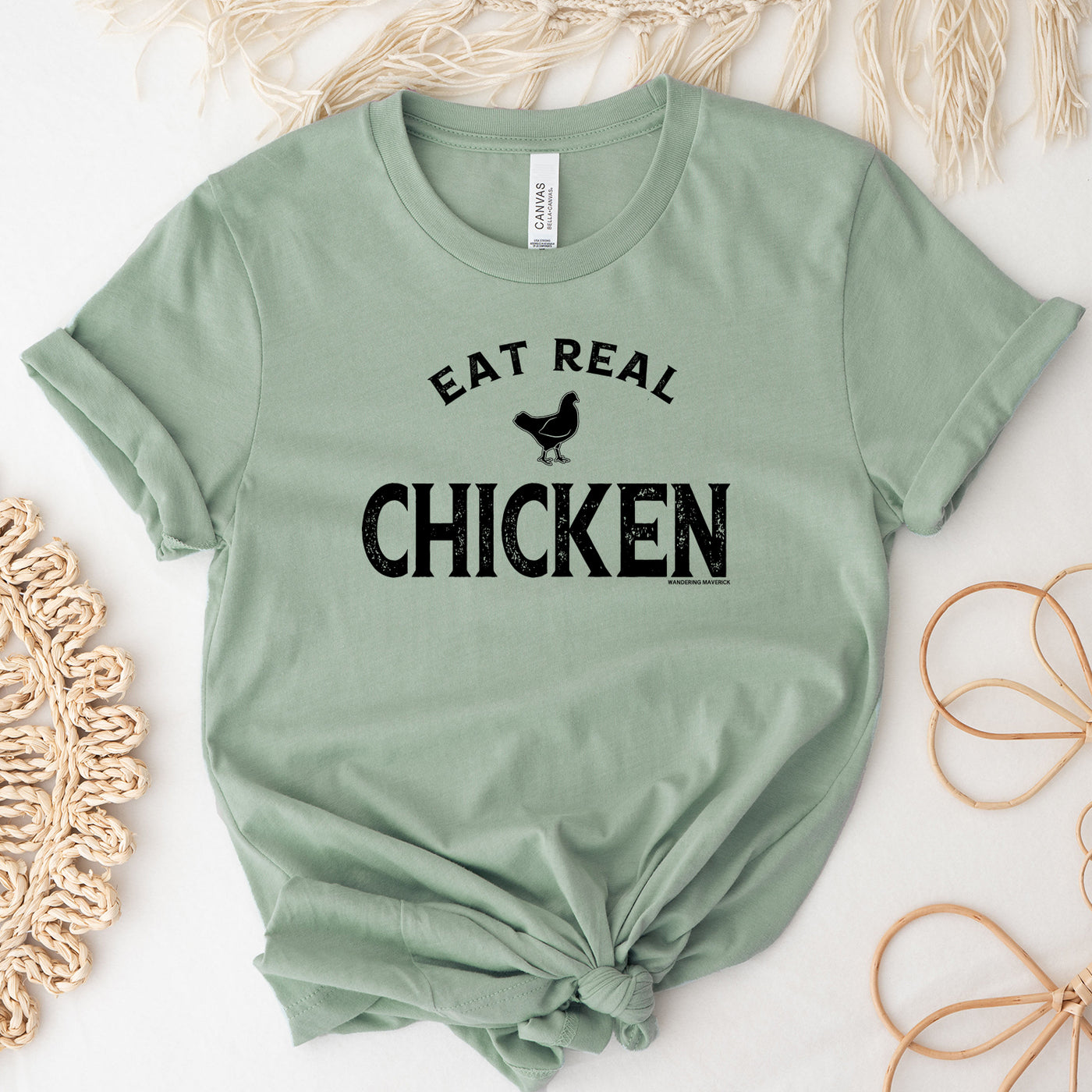 Eat Real Chicken T-Shirt (XS-4XL) - Multiple Colors!
