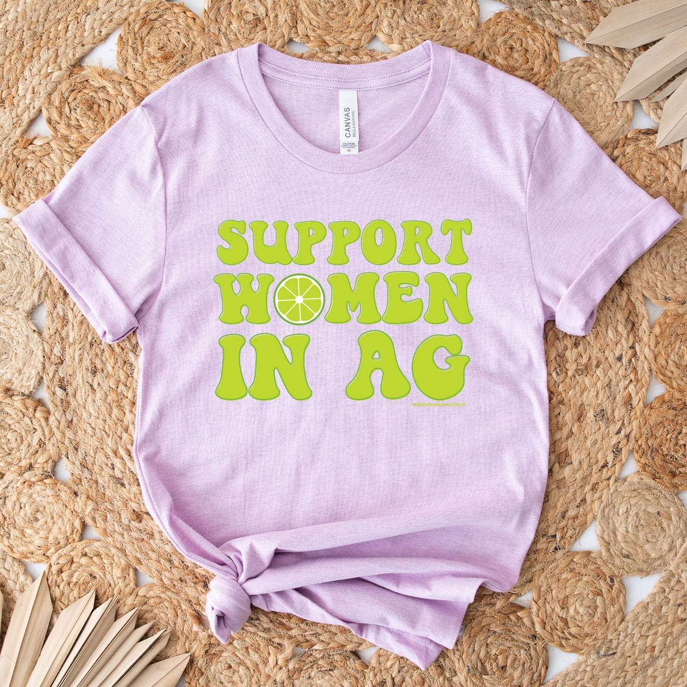 Lime Support Women In Ag T-Shirt (XS-4XL) - Multiple Colors!