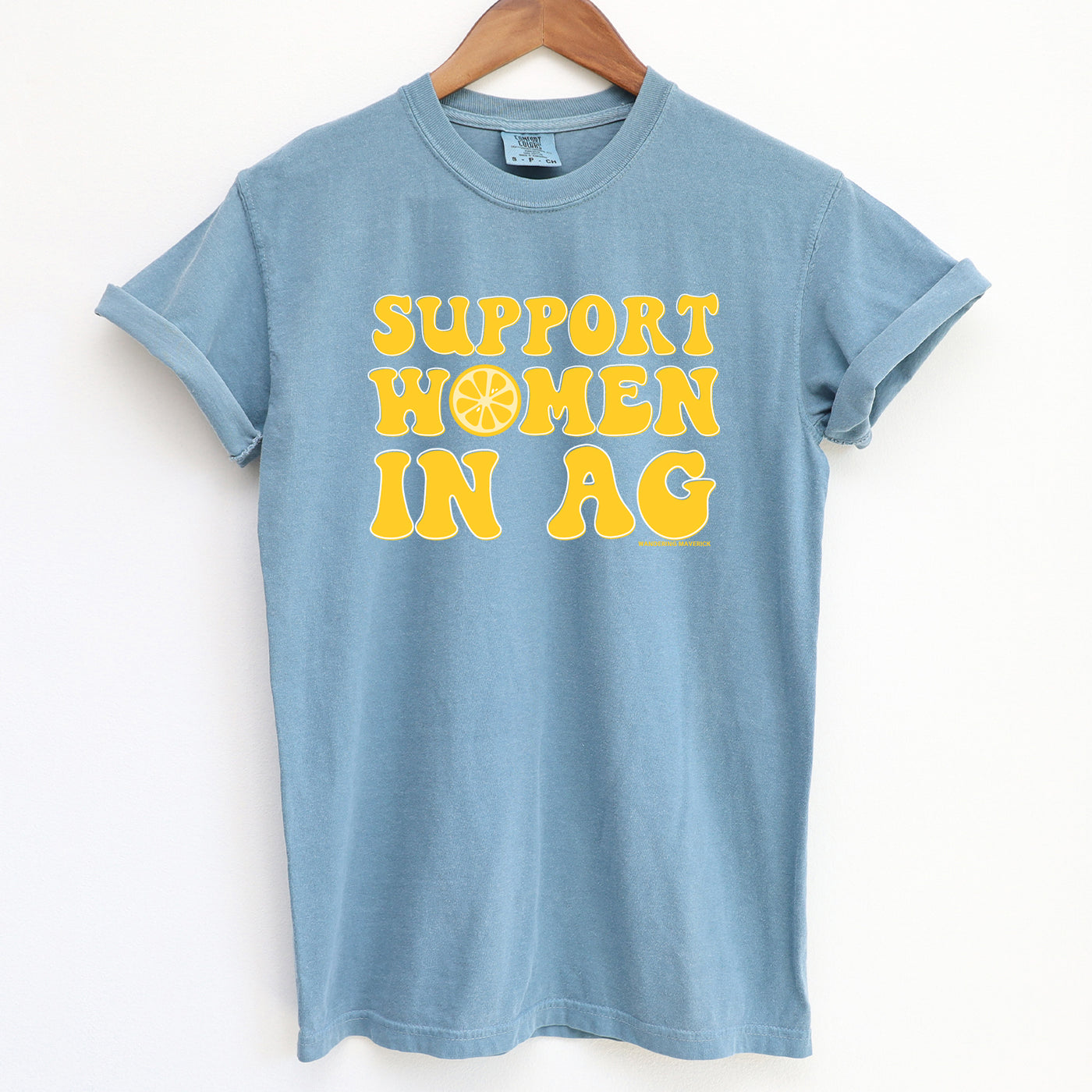 Lemon Support Women In Ag ComfortWash/ComfortColor T-Shirt (S-4XL) - Multiple Colors!