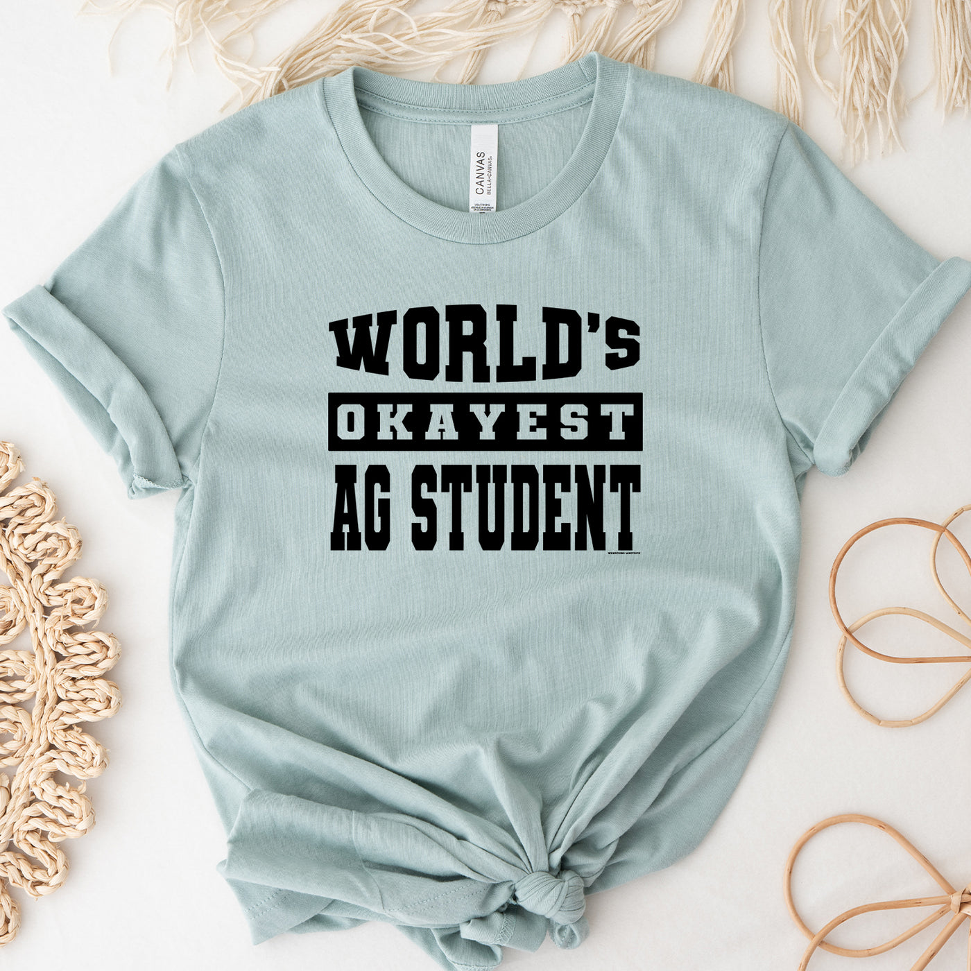 World's Okayest Ag Student T-Shirt (XS-4XL) - Multiple Colors!