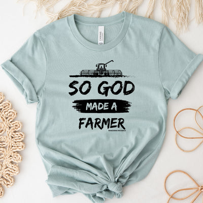 So God Made A Farmer T-Shirt (XS-4XL) - Multiple Colors!