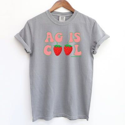 Strawberry Ag Is Cool ComfortWash/ComfortColor T-Shirt (S-4XL) - Multiple Colors!
