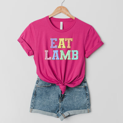 Faux Chenille Eat Lamb T-Shirt (XS-4XL) - Multiple Colors!