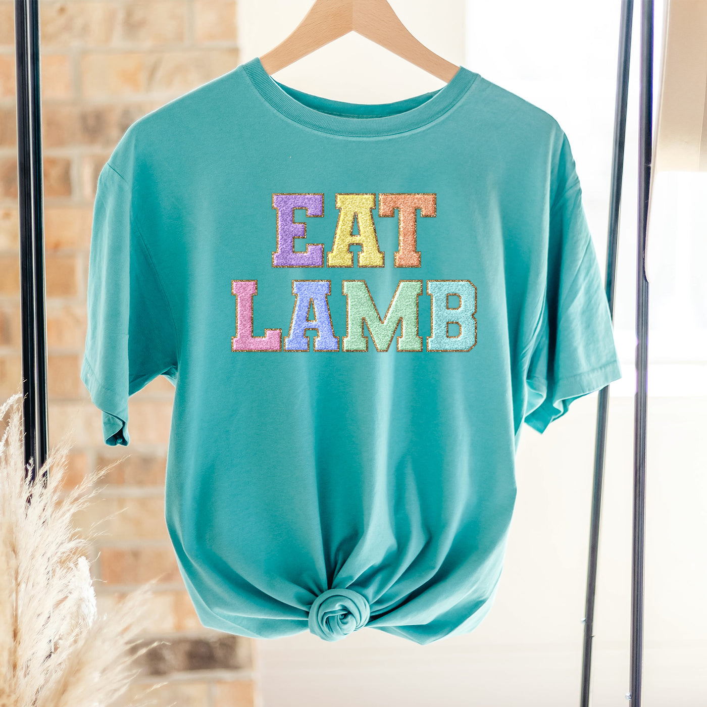 Faux Chenille Eat Lamb ComfortWash/ComfortColor T-Shirt (S-4XL) - Multiple Colors!