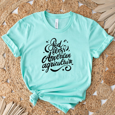 God Bless American Agriculture T-Shirt (XS-4XL) - Multiple Colors!