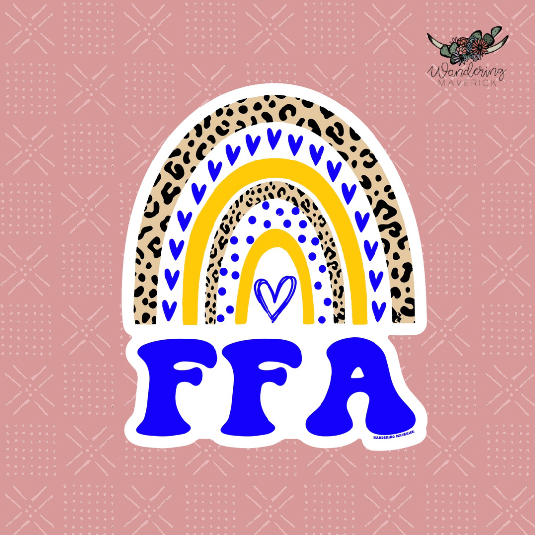 Rainbow FFA Sticker