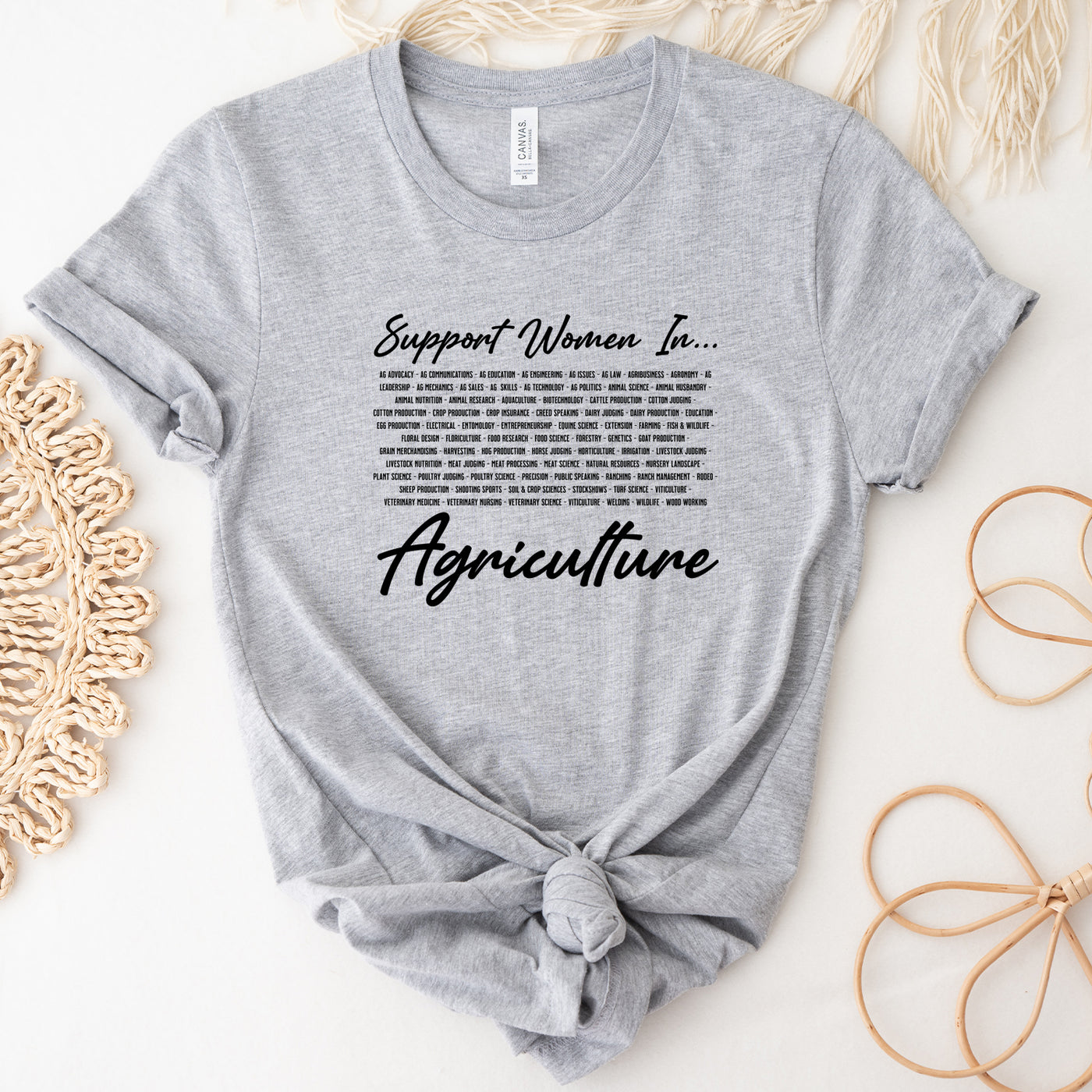 Support Women In Ag List T-Shirt (XS-4XL) - Multiple Colors!