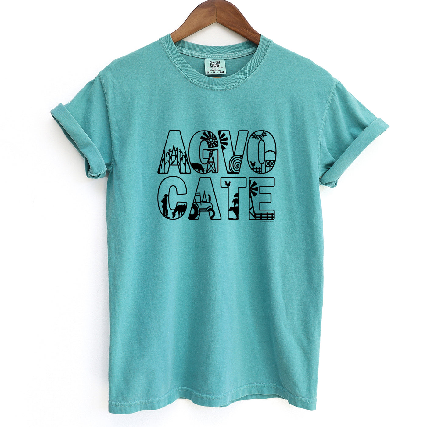 Agvocate Outline ComfortWash/ComfortColor T-Shirt (S-4XL) - Multiple Colors!