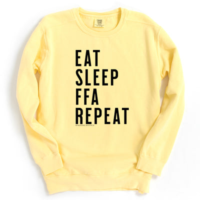 Eat Sleep FFA Repeat Crewneck (S-4XL) - Multiple Colors!