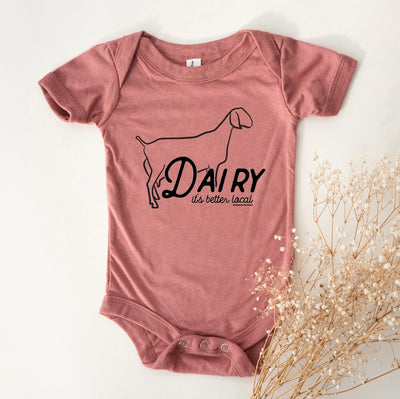 Dairy It's Better Local One Piece/T-Shirt (Newborn - Youth XL) - Multiple Colors!