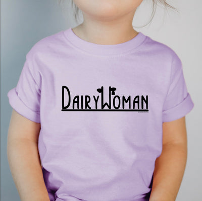 Dairy Woman Eartag One Piece/T-Shirt (Newborn - Youth XL) - Multiple Colors!