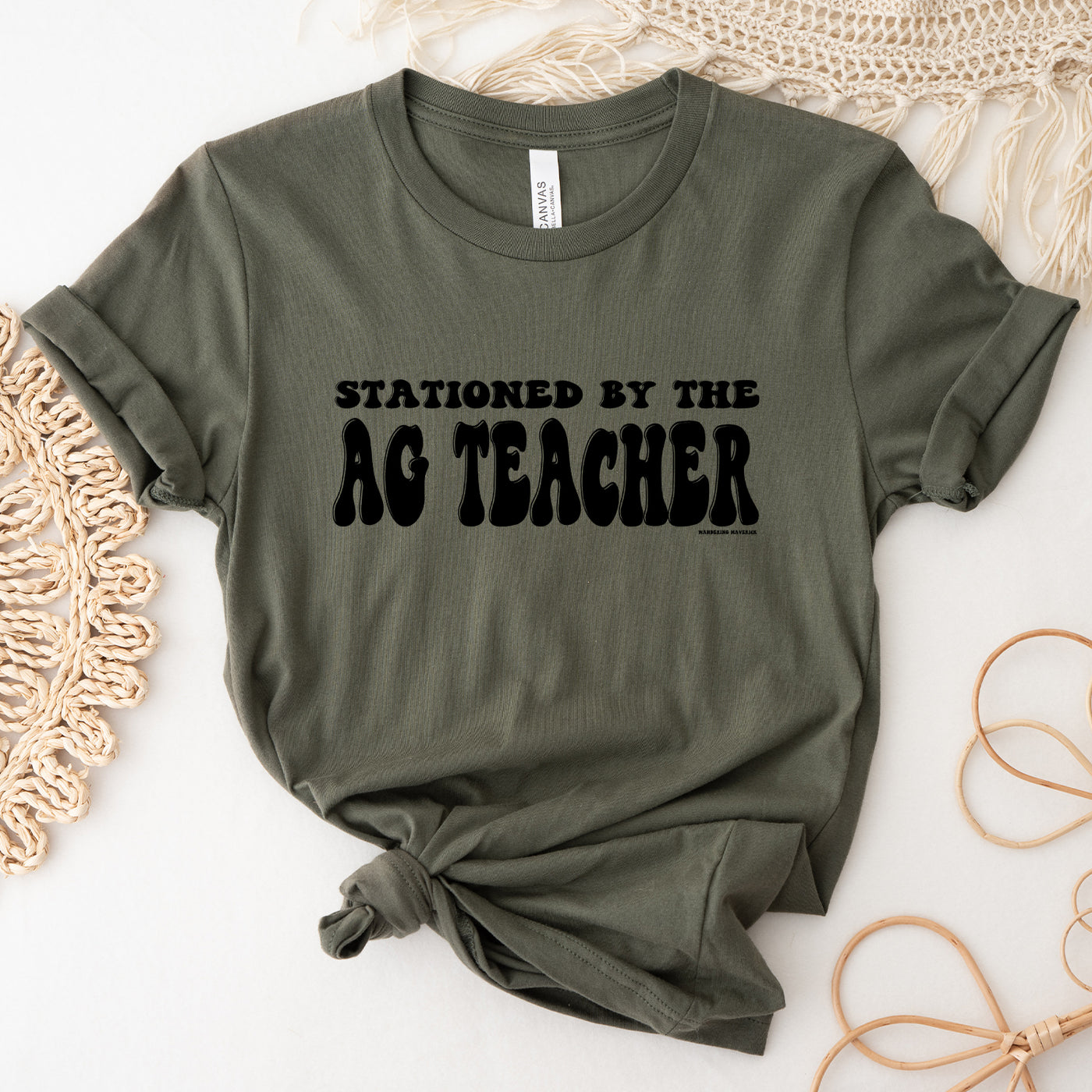 Stationed By The Ag Teacher T-Shirt (XS-4XL) - Multiple Colors!