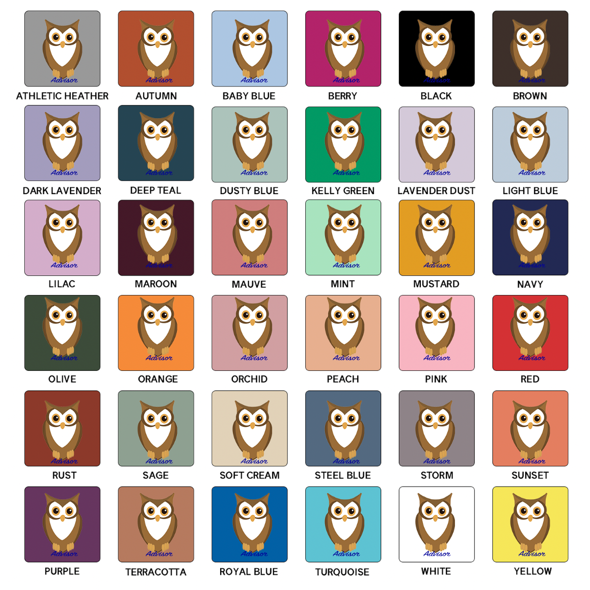 Advisor Owl T-Shirt (XS-4XL) - Multiple Colors!
