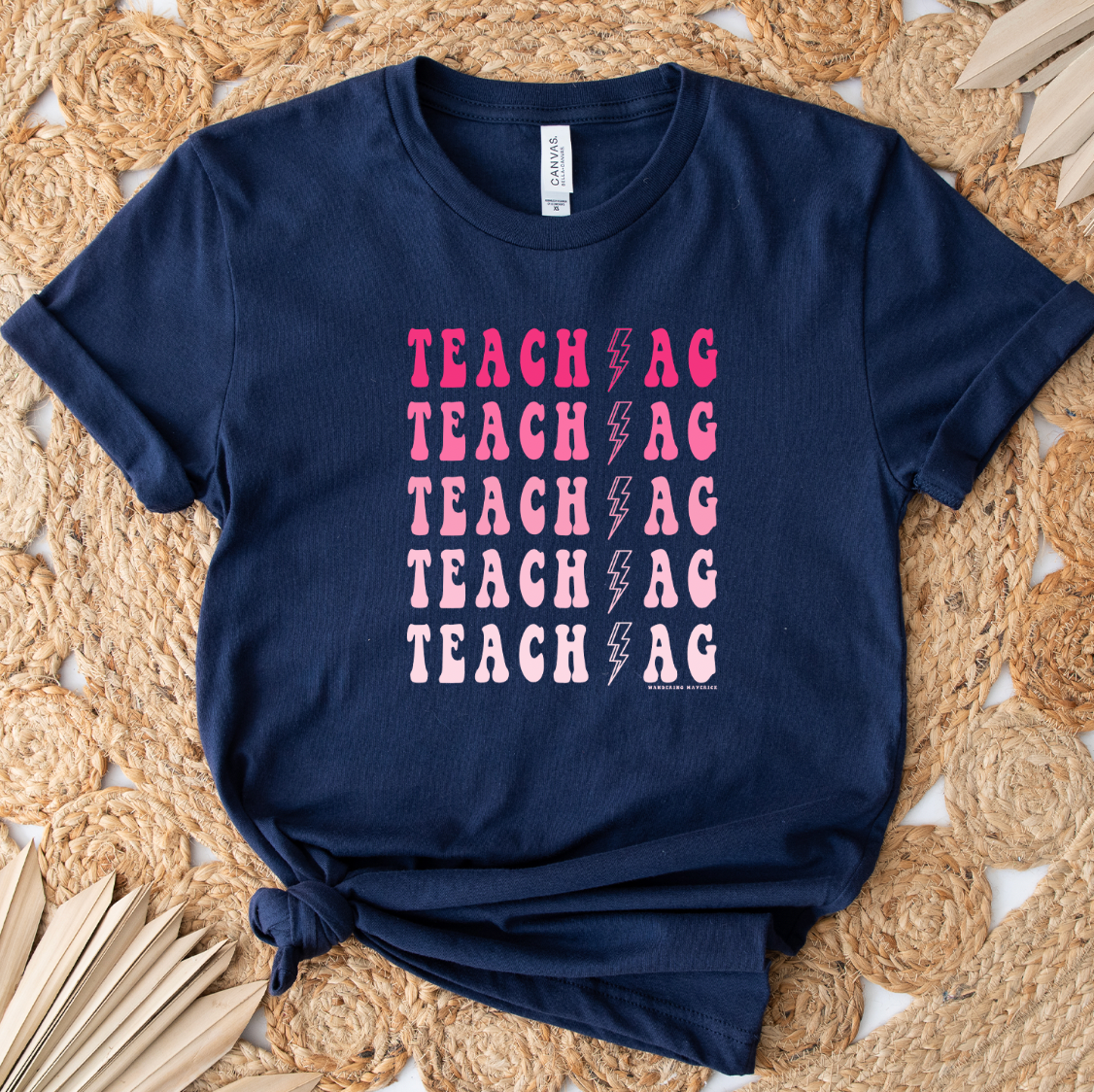 Teach AG Bolt Pink T-Shirt (XS-4XL) - Multiple Colors!