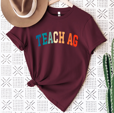 Varsity Teach AG Rainbow T-Shirt (XS-4XL) - Multiple Colors!