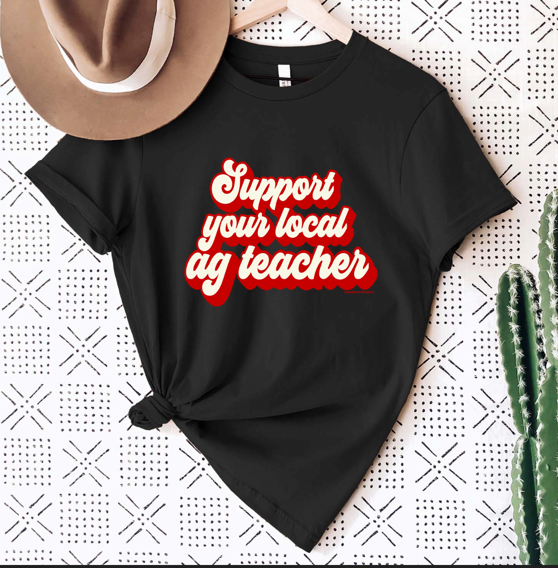 Support Your Local AG Teacher Red Ink T-Shirt (XS-4XL) - Multiple Colors!