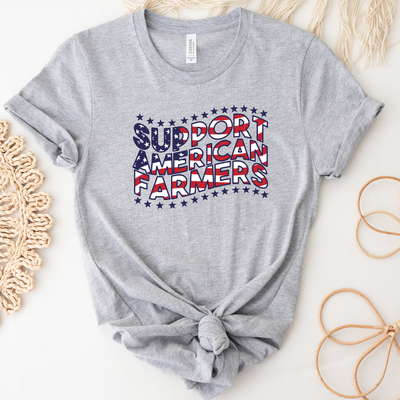 Patriotic Support American Farmers T-Shirt (XS-4XL) - Multiple Colors!