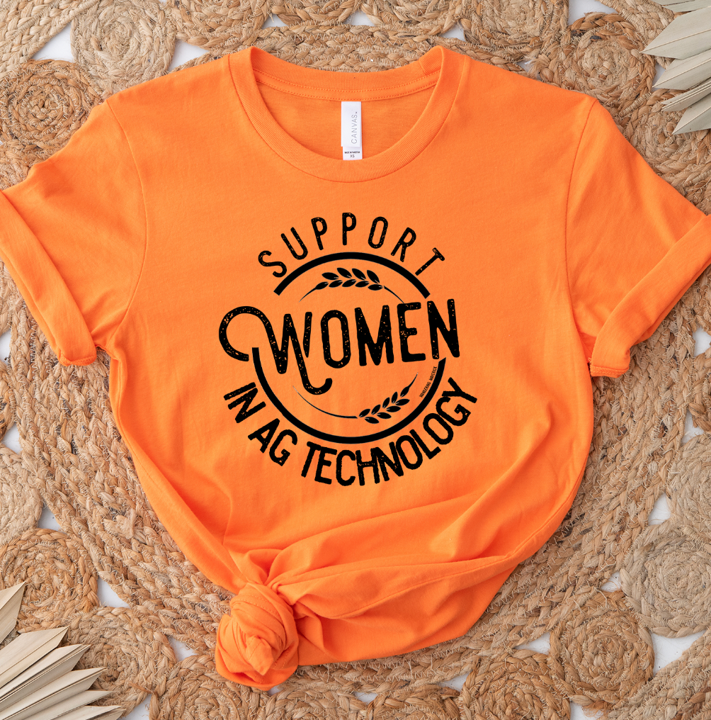 Support Women in AG Technology T-Shirt (XS-4XL) - Multiple Colors!