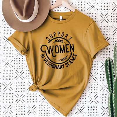 Support Women in Veterinary Science T-Shirt (XS-4XL) - Multiple Colors!