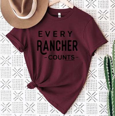 Every Rancher Counts T-Shirt (XS-4XL) - Multiple Colors!