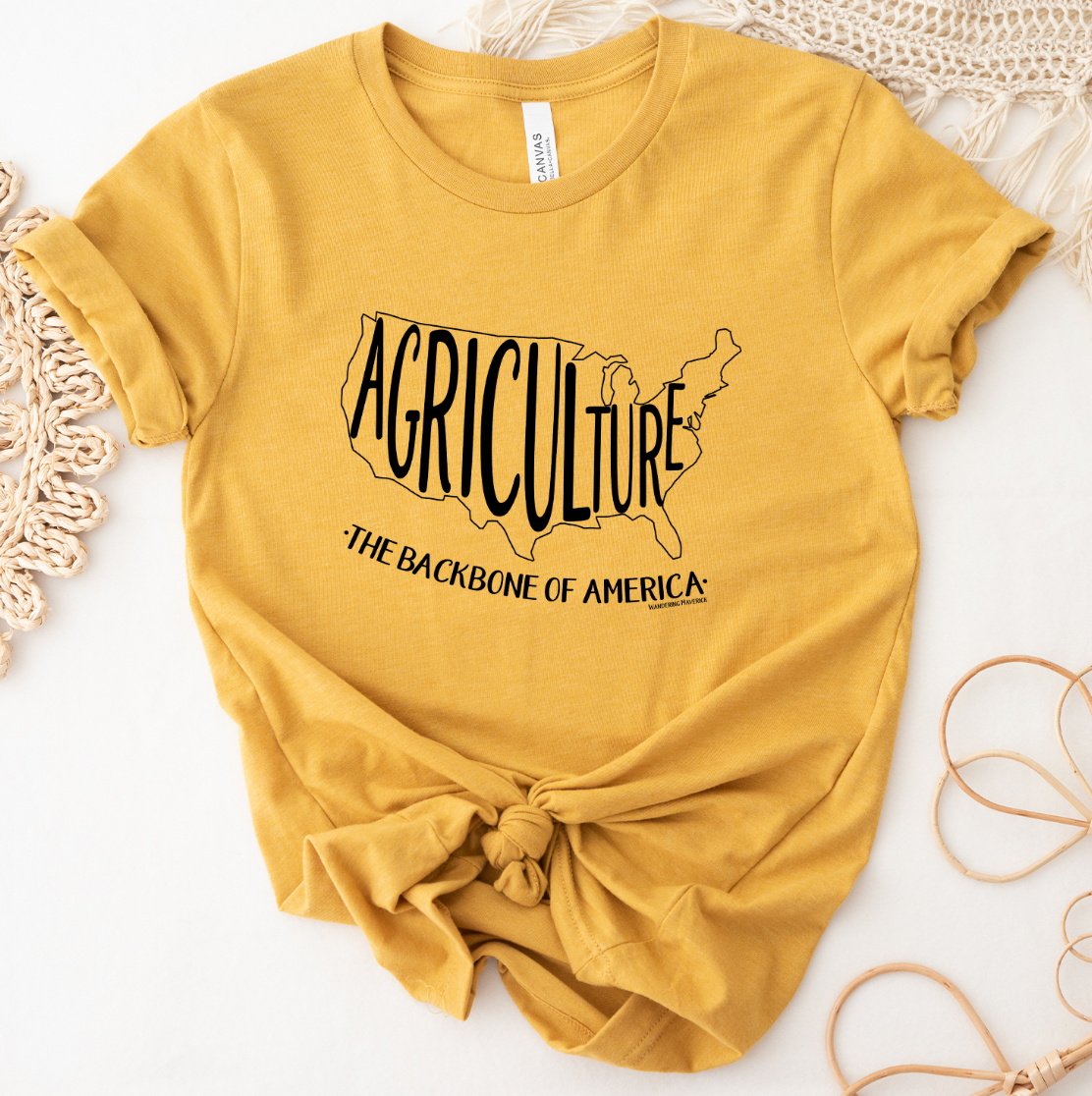 Agriculture Is The Backbone of America T-Shirt (XS-4XL) - Multiple Colors!