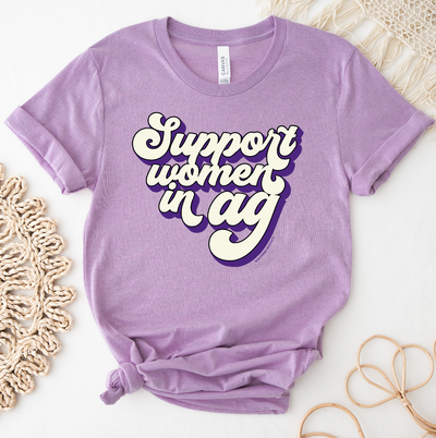 Retro Support Women in AG Purple Ink T-Shirt (XS-4XL) - Multiple Colors!