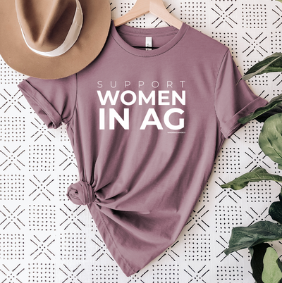 Support Women in AG White Ink T-Shirt (XS-4XL) - Multiple Colors!