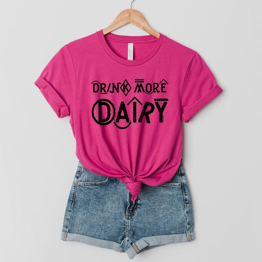 Branded Drink More Dairy T-Shirt (XS-4XL) - Multiple Colors!
