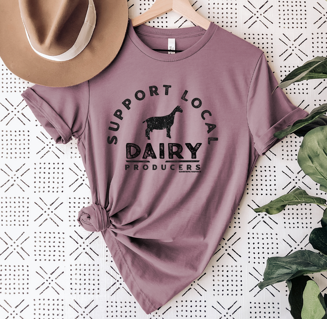 Support Local Dairy Goat Producers T-Shirt (XS-4XL) - Multiple Colors!