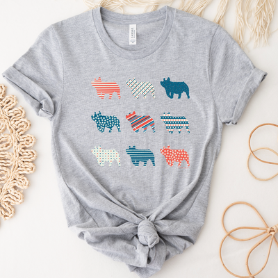 Patriotic Pig Bundle T-Shirt (XS-4XL) - Multiple Colors!