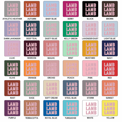 Western Lamb T-Shirt (XS-4XL) - Multiple Colors!
