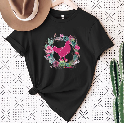 Chicken Cactus Wreath T-Shirt (XS-4XL) - Multiple Colors!