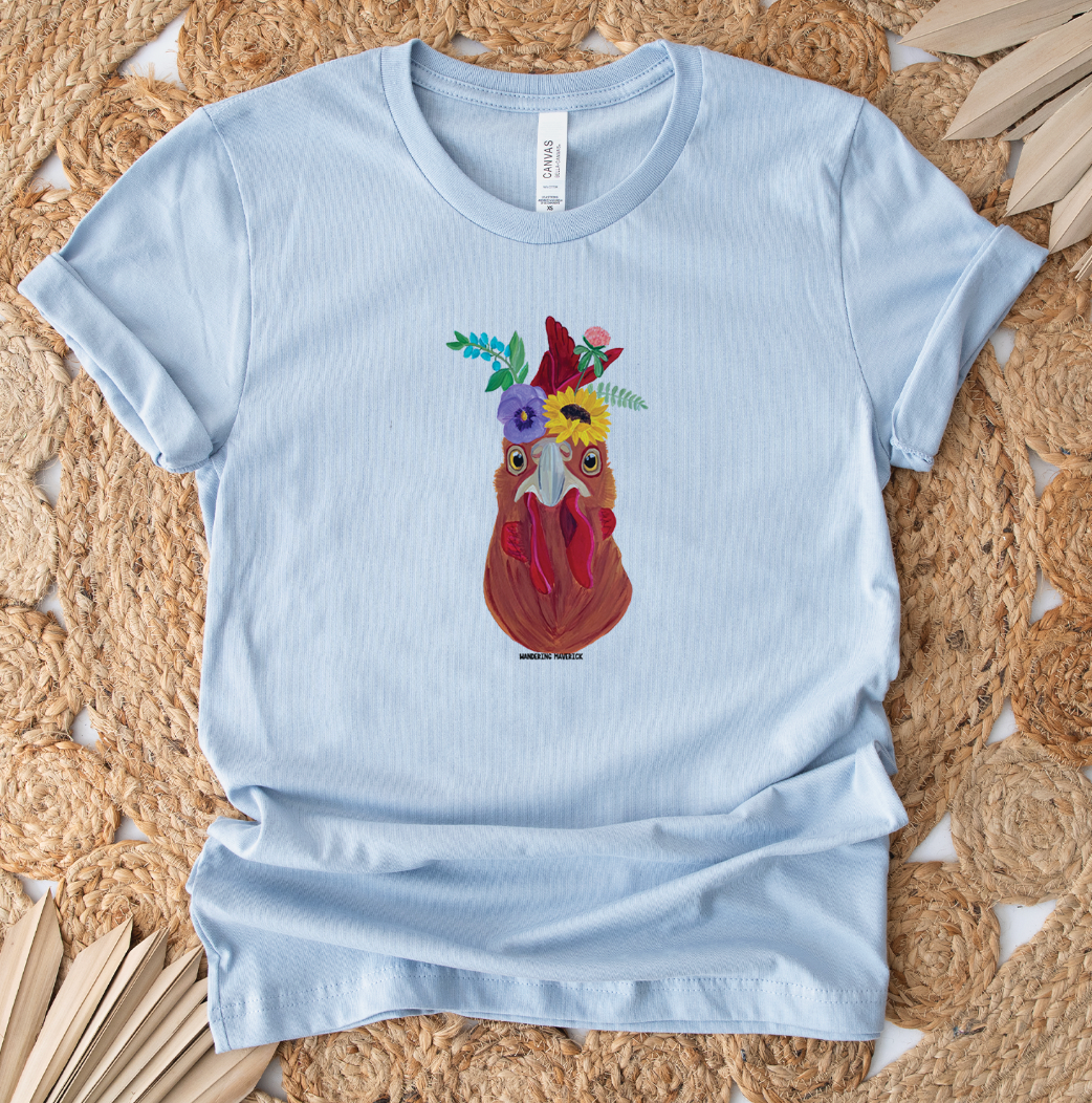 Chicken Flower Crown T-Shirt (XS-4XL) - Multiple Colors!