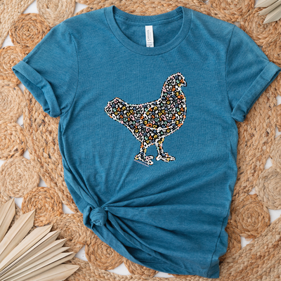 Colorful Cheetah Chicken T-Shirt (XS-4XL) - Multiple Colors!