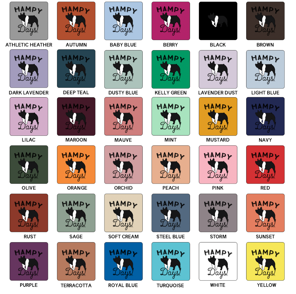 Hampy Days T-Shirt (XS-4XL) - Multiple Colors!