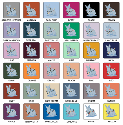 Rabbit Christmas Lights T-Shirt (XS-4XL) - Multiple Colors!h