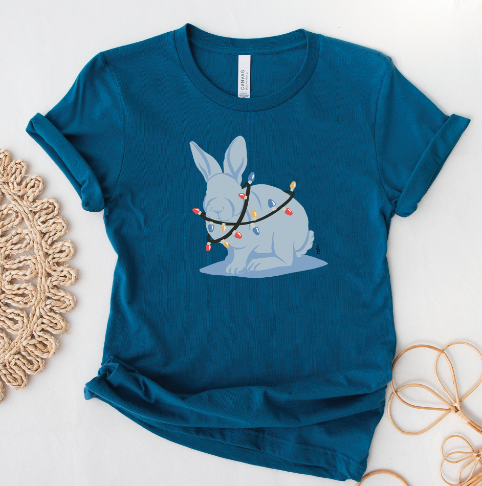 Rabbit Christmas Lights T-Shirt (XS-4XL) - Multiple Colors!h