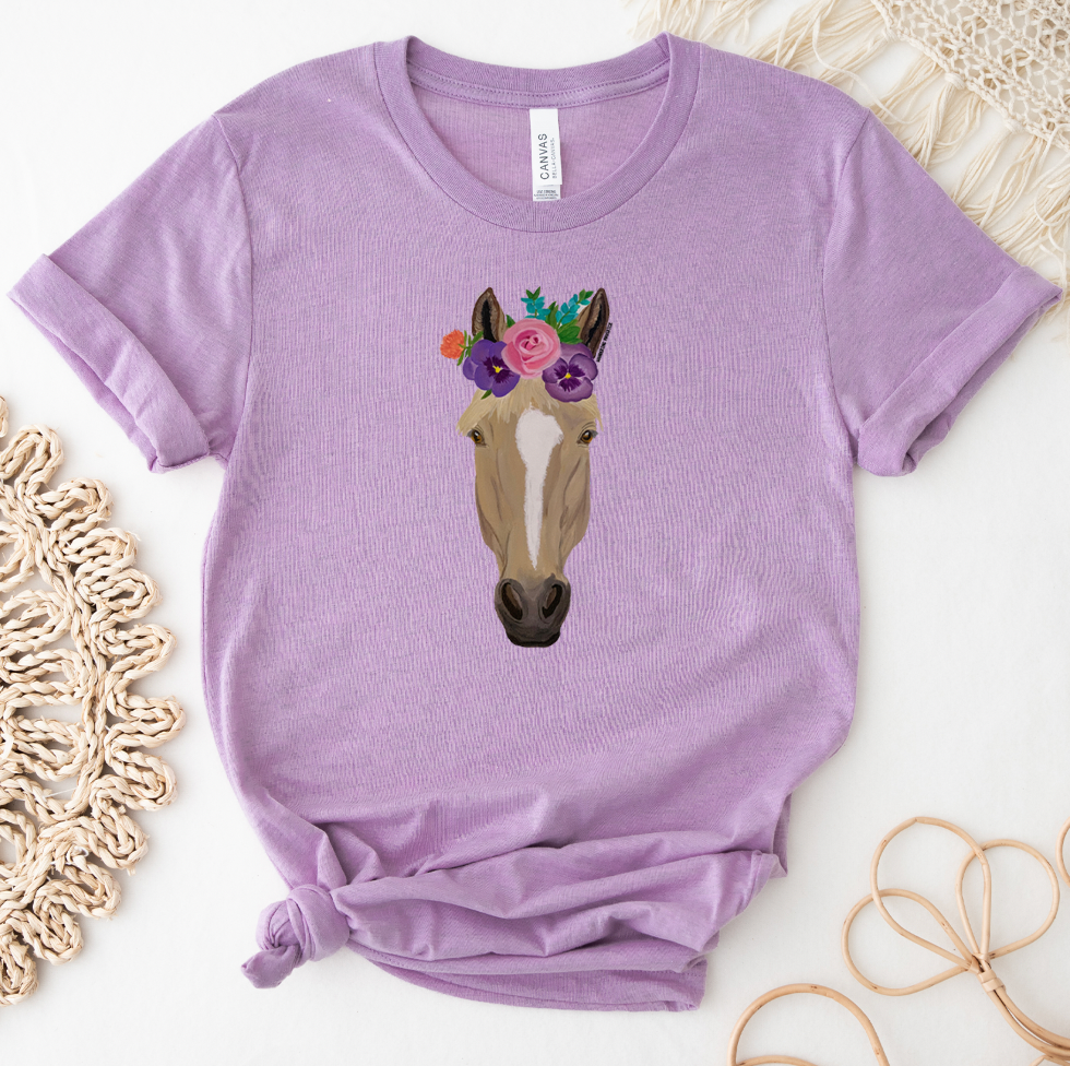 Horse Flower Crown T-Shirt (XS-4XL) - Multiple Colors!
