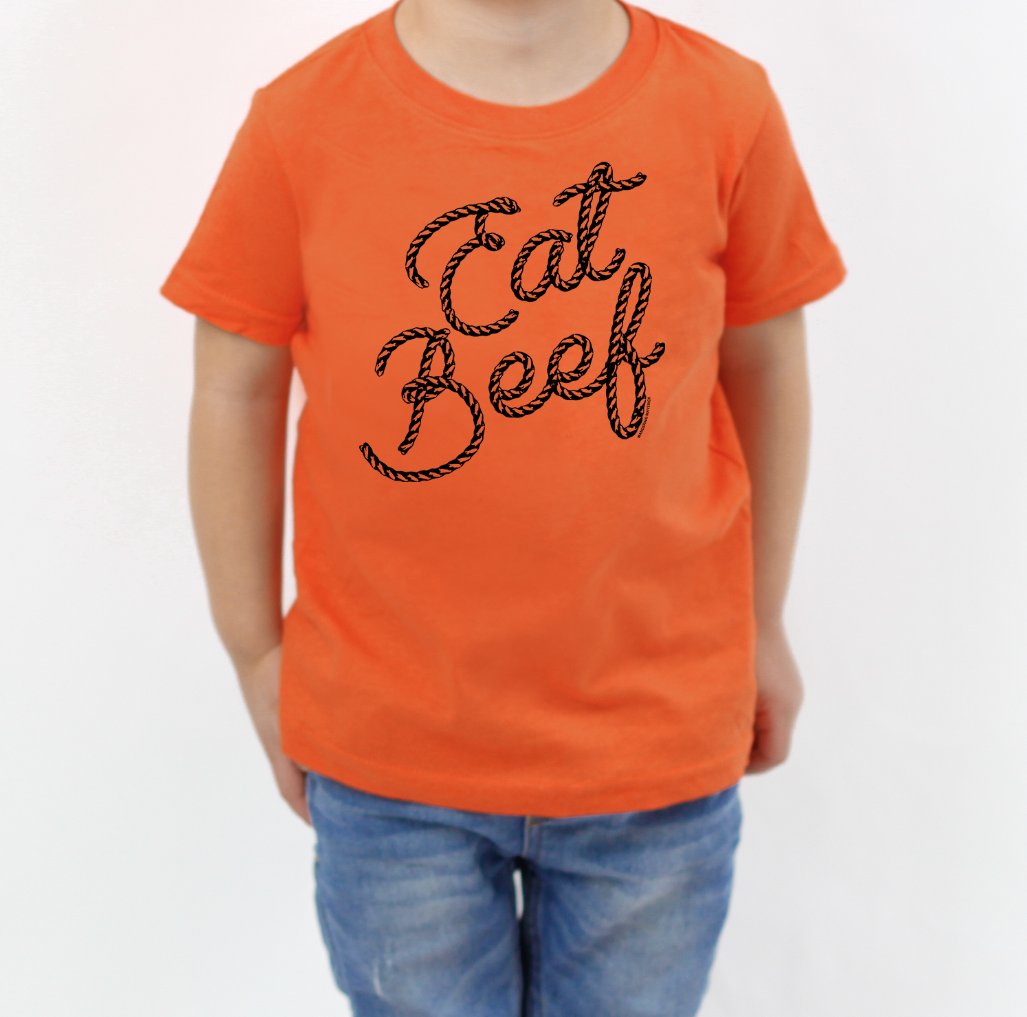 Rope Eat Beef One Piece/T-Shirt (Newborn - Youth XL) - Multiple Colors!