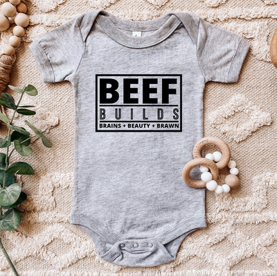 Beef Builds One Piece/T-Shirt (Newborn - Youth XL) - Multiple Colors!