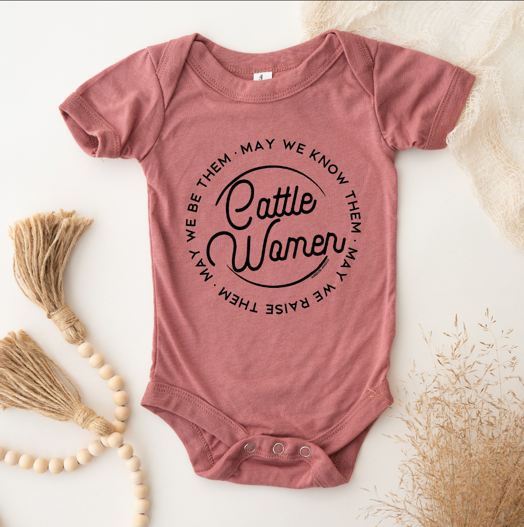 CattleWomen Circle One Piece/T-Shirt (Newborn - Youth XL) - Multiple Colors!