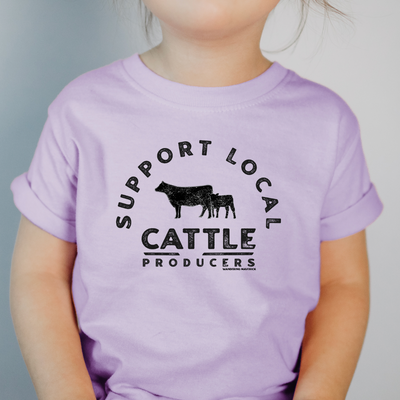 Support Local Cattle Producers One Piece/T-Shirt (Newborn - Youth XL) - Multiple Colors!